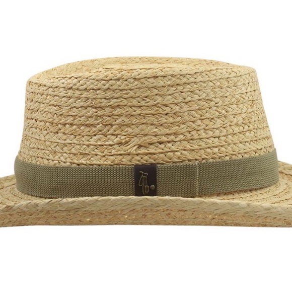 Scala-Driver Raffia Straw Golf Gambler Hat-L/Xl